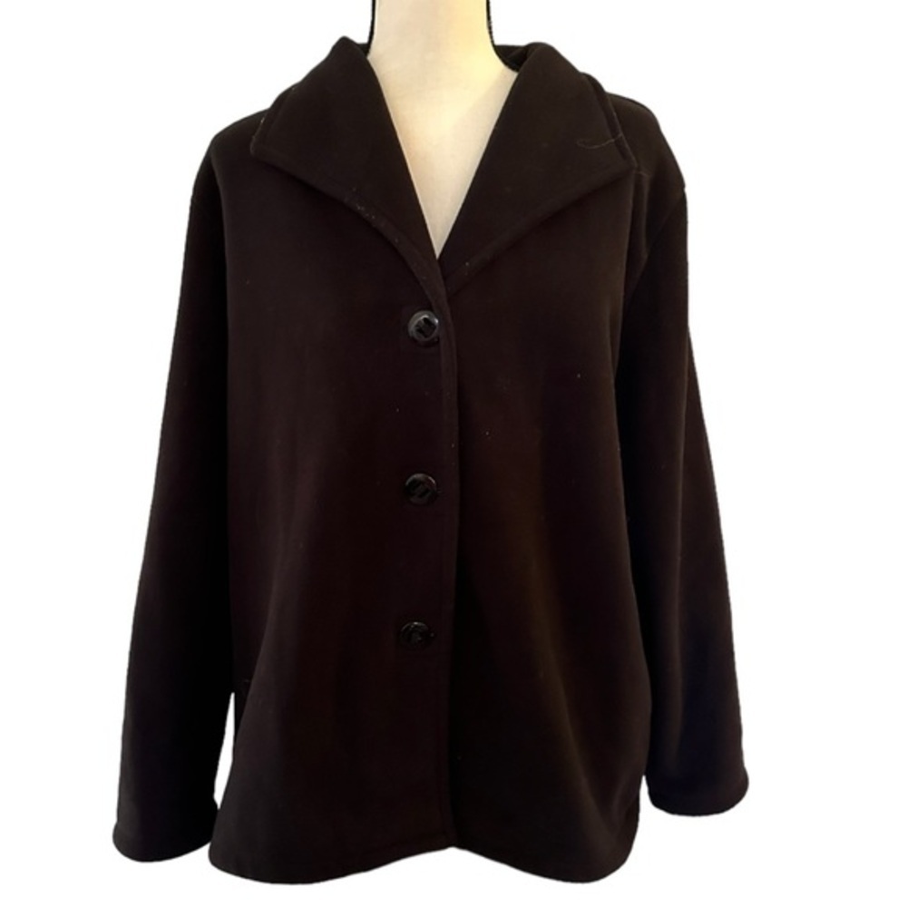 Talbots women’s black coat size 2X